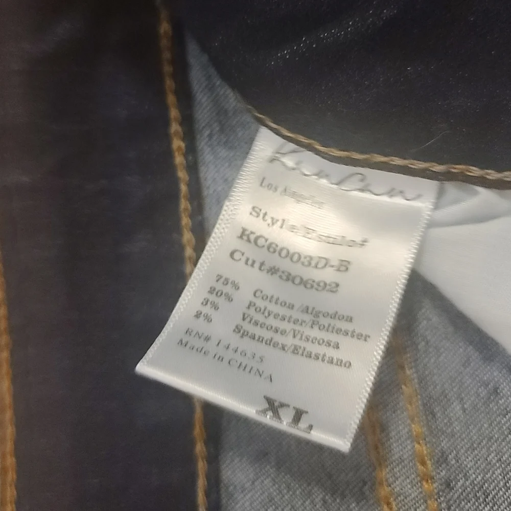 KanCan NWT Skinny Jeans Dark Wash size Xl - Picture 4 of 10